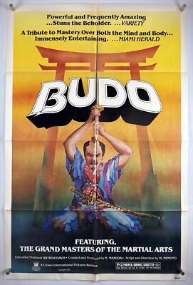 BUDO Movie Poster (VeryFine+) One Sheet 1981 Martial Arts 22762