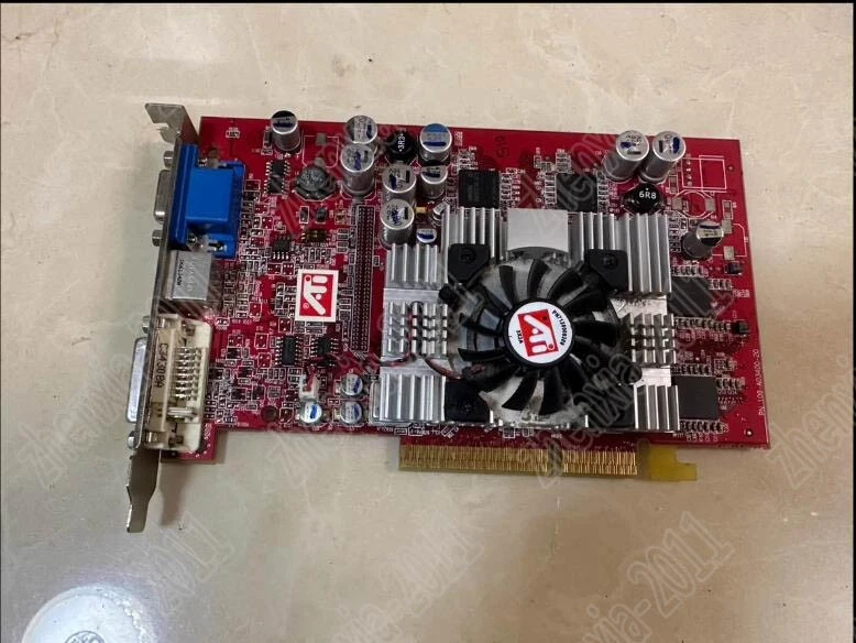 1PC used RaDeon 9600 XT 128M AGP Graphics card