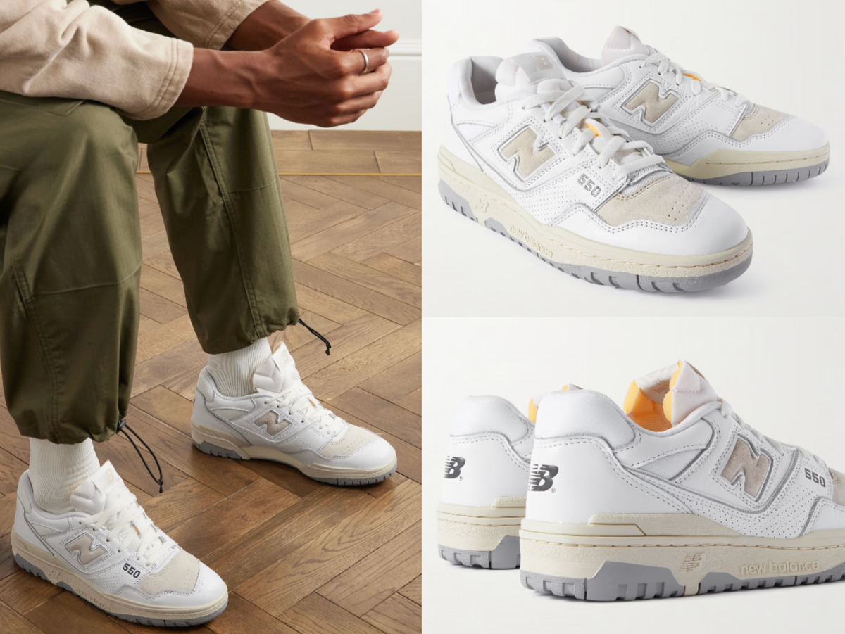 スニーカー New Balance New Balance 550 Premium Leather Sneakers New Balance 550 Perforated Leather Mesh Sneakers Shoes