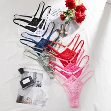 Women Sexy Lace Breathable Panties Underwear Low waist Seamless G-string thong