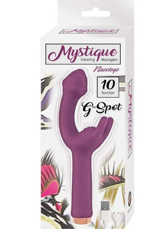 Massageadores vibratórios Mystique vibrador recarregável silicone ponto G - Imagem 2 de 4