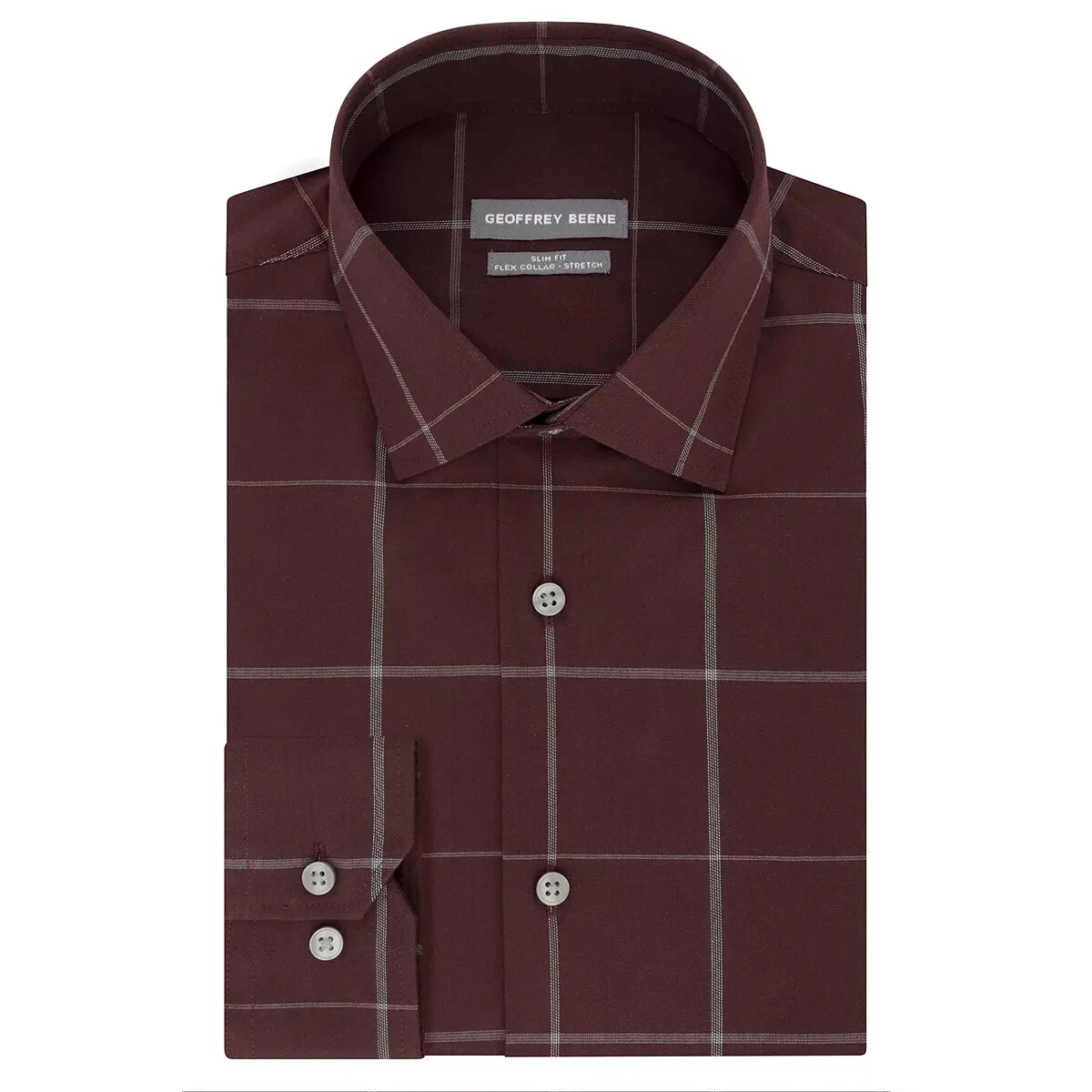 slim fit dress slacks GEOFFREY BEENE SLIM FIT CHECKERED FORMAL SHIRT BRAND NEW – JS BROTHERS main image 1