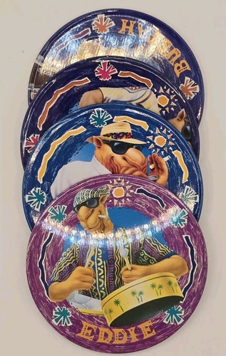 VTG 1994 Camel Band Coasters Set Of 4 Eddie, Floyd, Max, Bustah - Picture 4 of 7