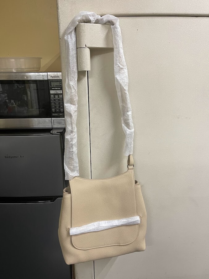THE ROW Sideby Shoulder Bag (Color: Beige) Retail Price THE ROW Sideby Shoulder Bag (Color: Beige) Retail Price