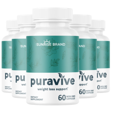 Puravive Weight Loss Support 5 Bottles 300 Capsules