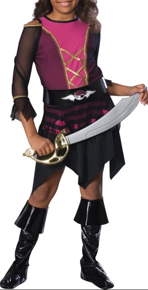 Disfraz Pirata Bratz Rosa Caribe Mujer Dama Elegante Halloween Niño Foto 3 de 3