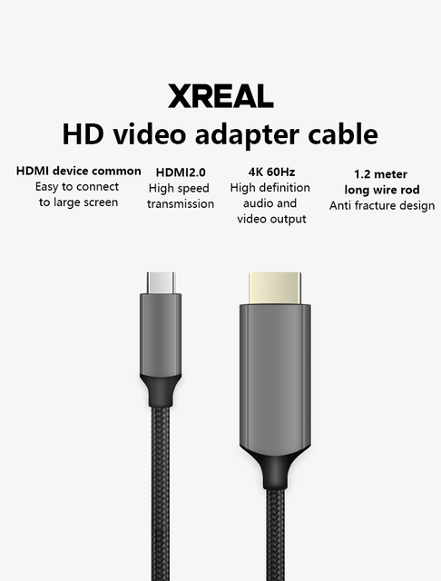 Nreal Adapter  Xreal air Lightning変換 XREAL Air Adapter, Formerly Nreal, Connects to iPhone via