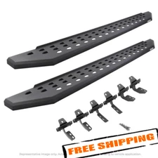 Go Rhino 7.5" RB20 Cab Length Black Running Boards for 07-21 Toyota Tundra