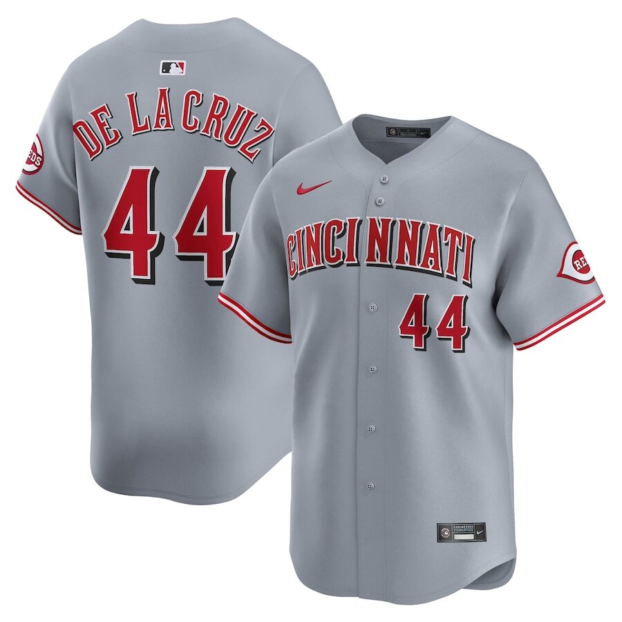 【正規品】#44 DE LA CRUZ　デラクルーズ　リミテッドジャージ　L Cincinnati Reds Elly De La Cruz #44 Nike Gray 2025 Official