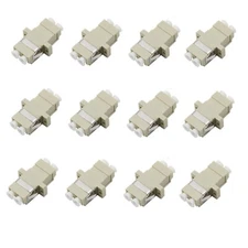 12Packs LC to LC Fiber Optic Adapter Du-plex Multi-Mode Coupler LC Du-plex Cable
