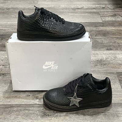 NIKE AIR FORCE 1 SUPREME クロコダイル　27cm 黒 EXTREMELY RARE!! Supreme Nike Air Force 1 Croc Skin Mens