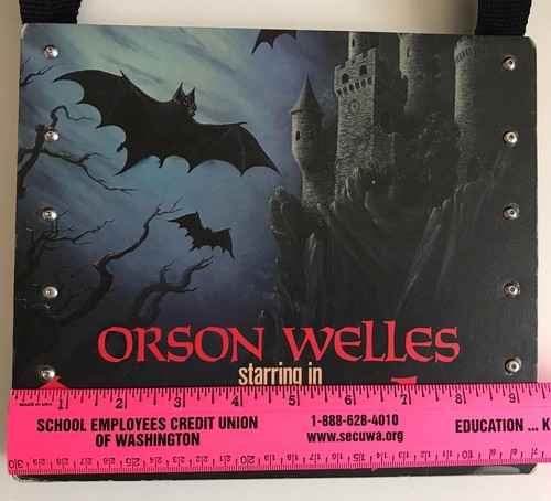 CarryATunePurses Purse Tote Vtg Orson Wells Dracula Radio Show 1976 Retro Vinyl - Picture 11 of 12