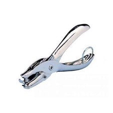 Swingline 1-Hole Punch 1/4" Diameter Chip Holder Chrome Office School Home