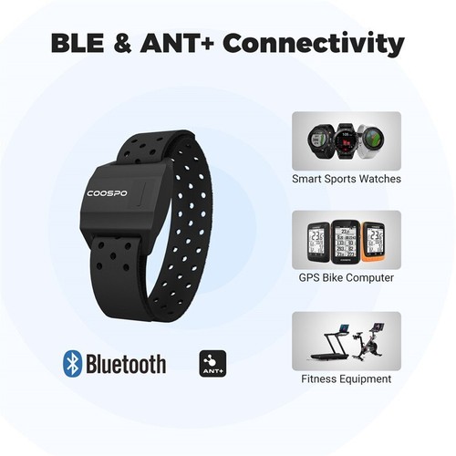 Brazalete Monitor de Ritmo Cardíaco Óptico Fitness Exterior Sensor de Ritmo Bluetooth 4.0 ANT - Imagen 2 de 23