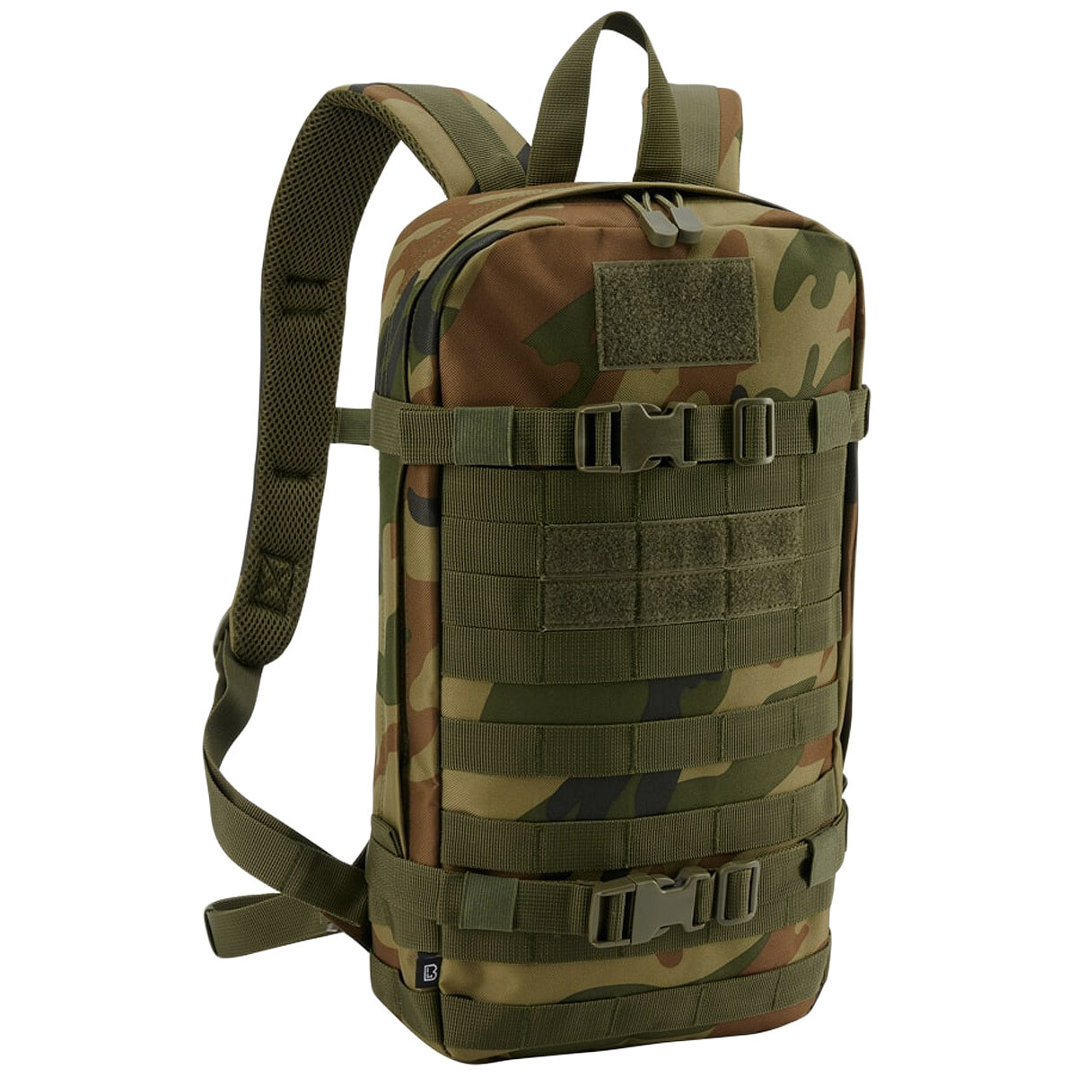 Brandit US Cooper Medium – Sac à Dos Militaire Woodland Camo, Neuf