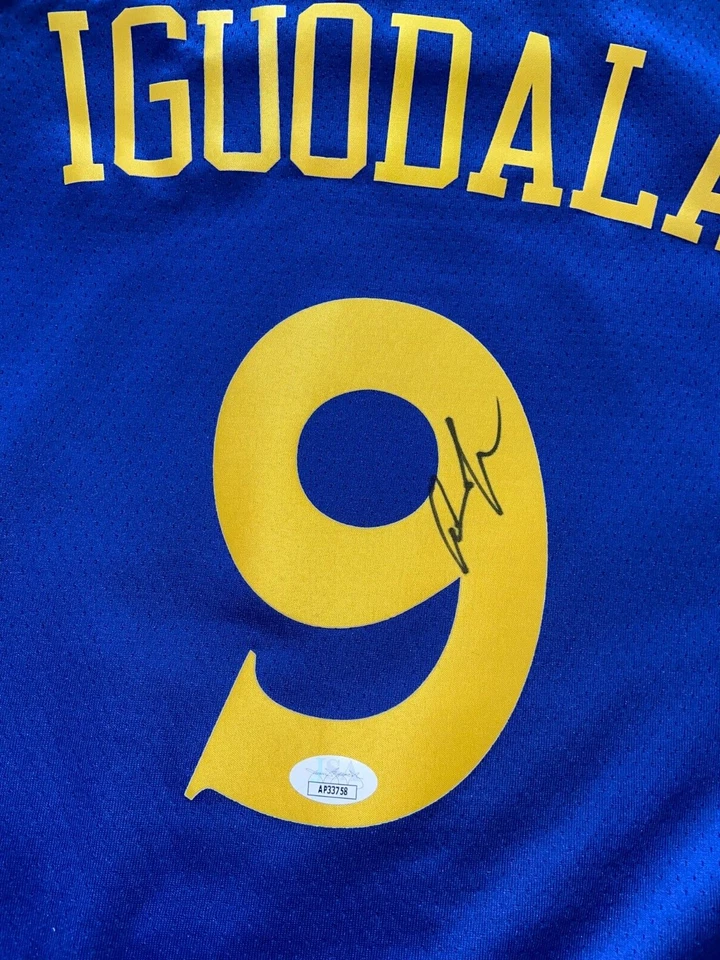 Camiseta ANDRE IGUODALA ASSINADA GOLDEN STATE WARRIORS SWINGMAN NBA FINALS MVP JSA - Imagem 2 de 3