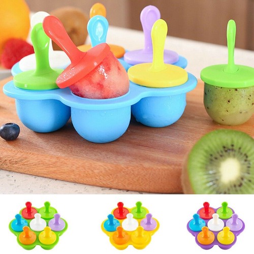 High Quality Food Grade Silicone Mini Ice Lolly Cream Maker Mold Tray For Diy
