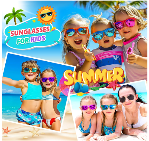 Gafas de Sol Translucidas para Niños (16 unidades) - Ideal para Fiestas y Verano - Picture 3 of 10