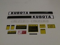 Kubota L185 Tractor Decal Set With Caution Decal Kit Kubota L185 Tractor Decal Set With Caution Decal Kit