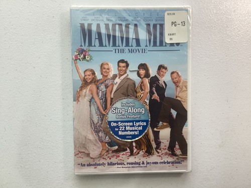 Mamma Mia! The Movie DVD PG-13 2008 Factory Sealed Hype Stickers Meryl Streep