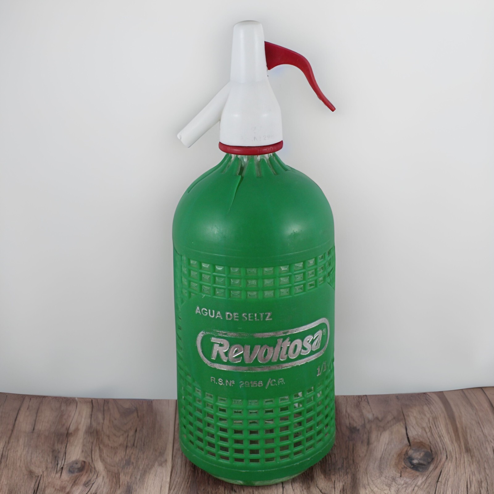 Antiguo SIFON La Revoltosa Botella Gaseosa Soda AGUA DE SELTZ Años 50 España