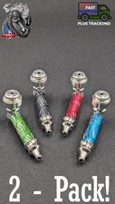 2 Pack - 2.5" Metal Tobacco Smoking Pipe Portable + 5 FREE Screens! 