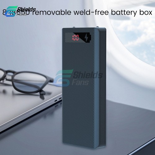 DIY Power Bank Shell Kit Battery Charge Storage Box Micro Type-C Fit for 8x18650 - Photo 5 sur 26