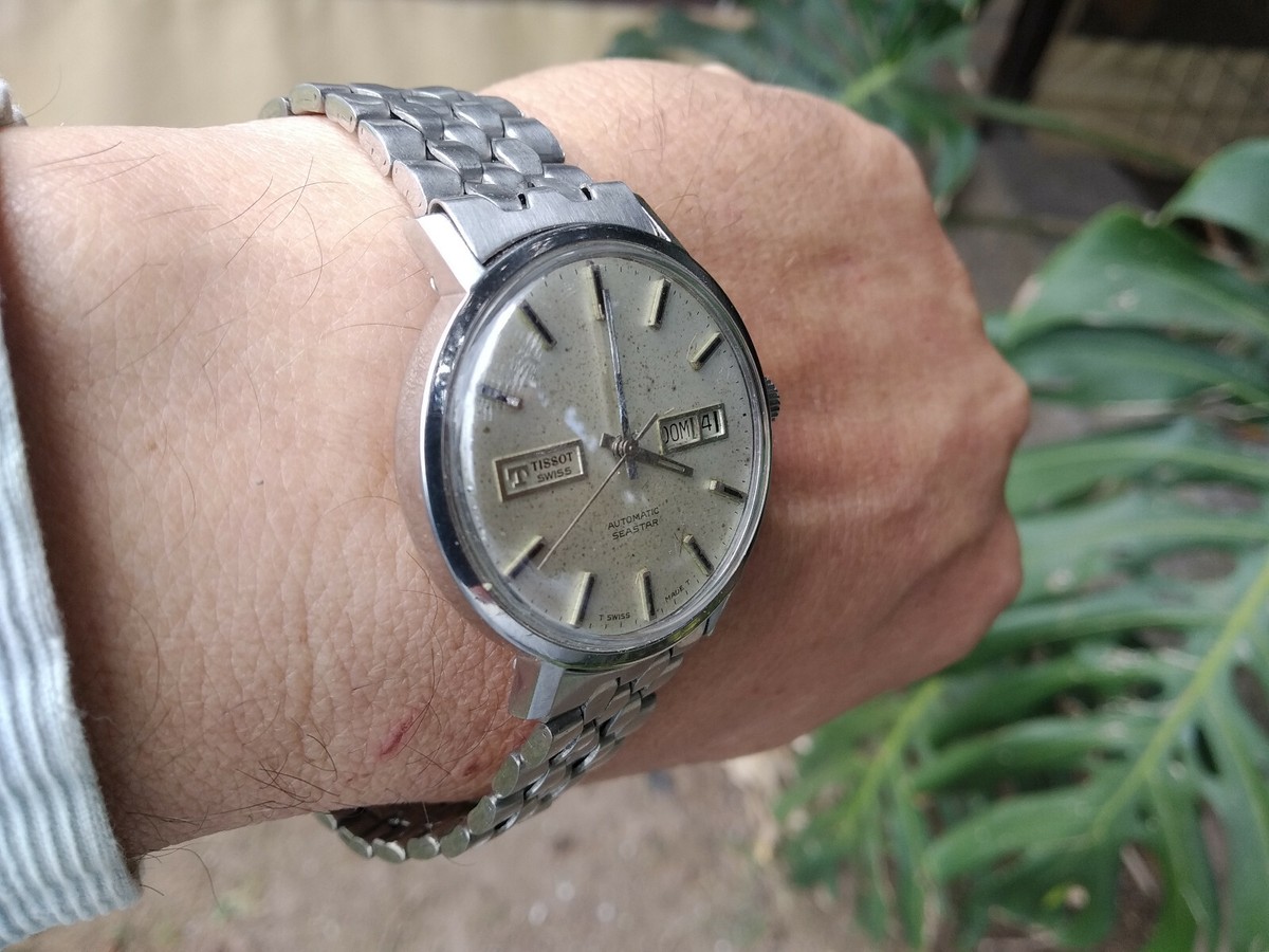 TISSOT SEASTAR T12 AUTOMATIC DAY DATE REF 44530-1 CAL 794 RARE | eBay
