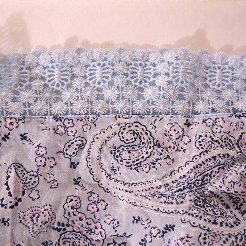 CHARTER CLUB Multicolor 100% Cotton Lace Trim Pajama Set Size M - Picture 4 of 6
