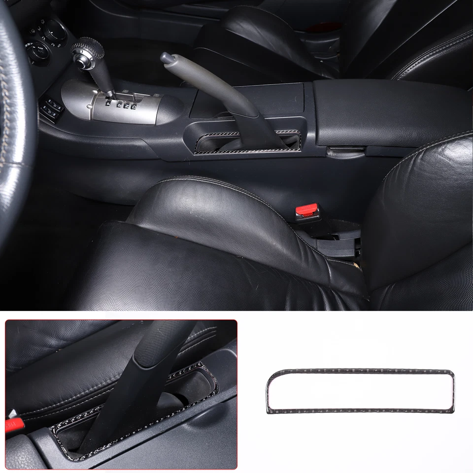 Adhesivo inferior freno de mano de fibra de carbono para Mitsubishi ECLIPSE 2006-2011 Foto 2 de 4