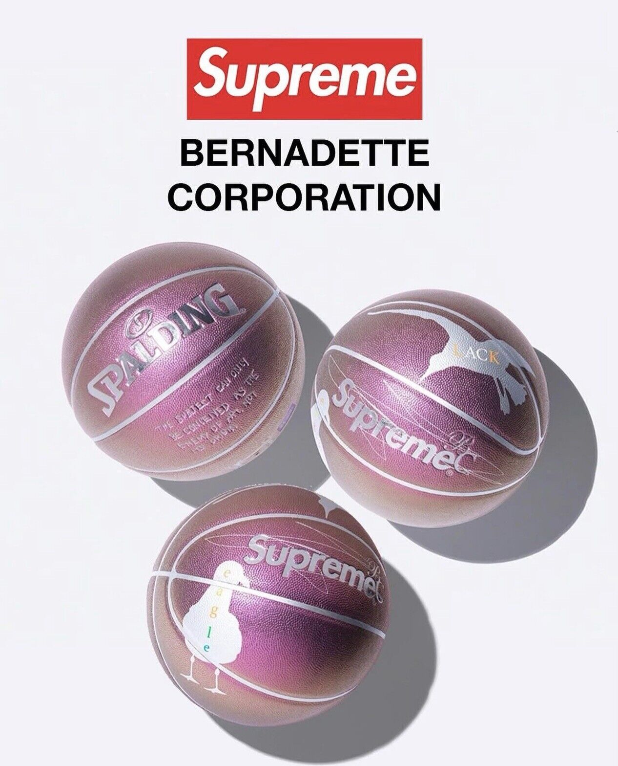 Supreme X Bernadette Corporation Spalding Basketball - BRAND NEW (IN HAND)