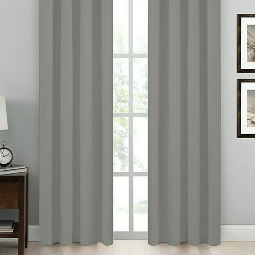 Tucson 108-Inch Pinch Pleat/Back Tab Window Curtain Panel in Pewter - 第 2/4 張圖片