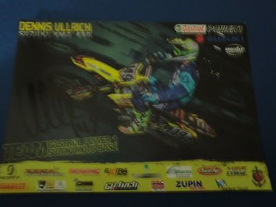 Motocross KARTE von DENNIS ULLRICH SUZUKI mit Unterschrift # 149 MX MASTERS