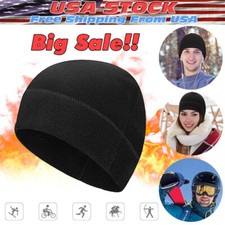 Winter Warm Cap Windproof Fleece Hat Skull Cap Running Beanie Hat for Men Women