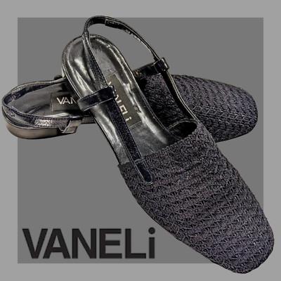 VANELI Slingback NAVY BLUE CROCHET Women FLAT 6M