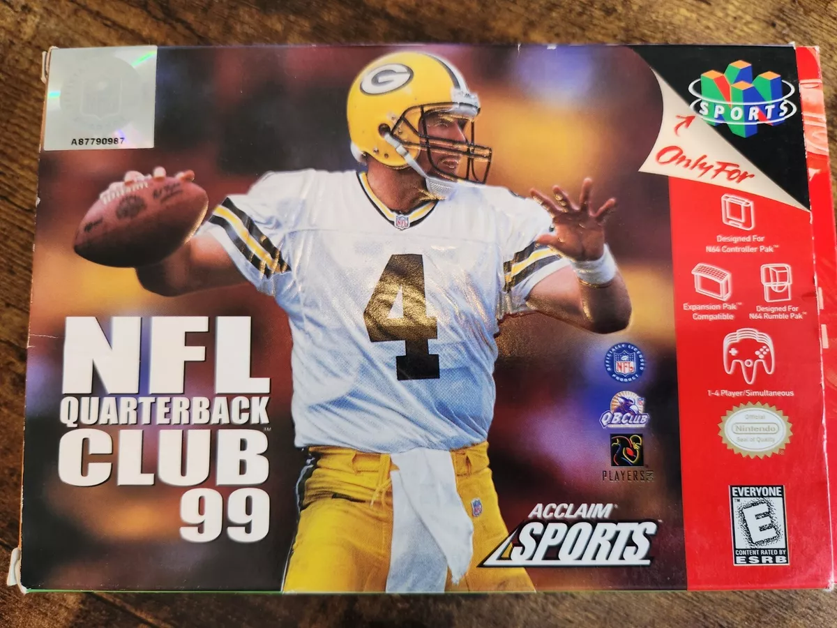 NFL Quarterback Club 99 Nintendo 64 N64 1998 Complete in Box