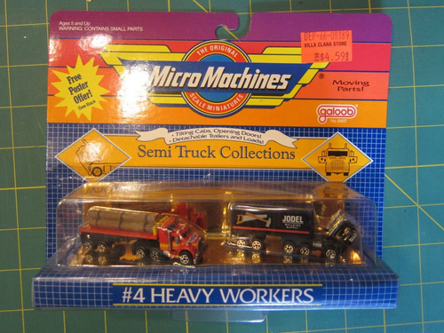 Vintage Micro Machines Semi Truck Collections "#4 Heavy Workers" 6407 (1989) NEU - Bild 1 von 4