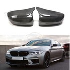 Dry Carbon Fiber Side Mirror Cover Caps Add-On For 2018-23 BMW F90 M5 F91 F92 M8
