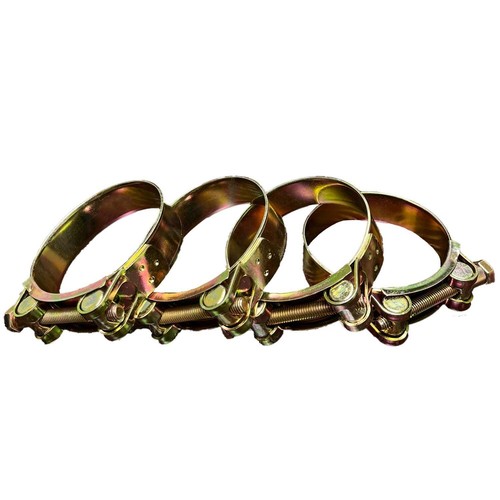 Pin Lug 2" in inch Hose Shank Coupling Kit Aluminum Hose Fittings 4 Hose Clamps - Picture 6 of 7
