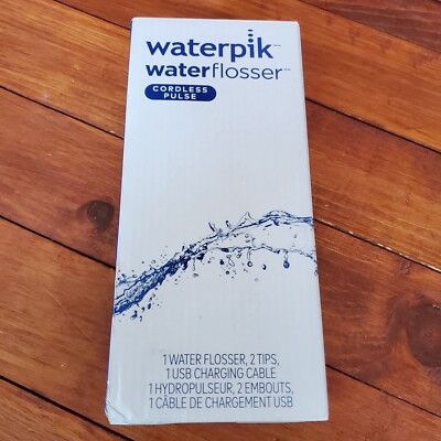 Waterpik Water Flosser Cordless Pulse Rechargeable Portable (White) New