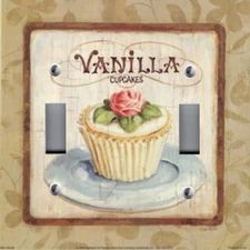 Light Switch Plate Outlet Covers KITCHEN DECOR ~ VANILLA CUPCAKES YUMMY! 