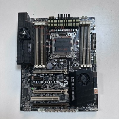 FOR ASUS SABERTOOTH X79 DDR3*8 LGA 2011 64GB Intel ATX Motherboard Test OK