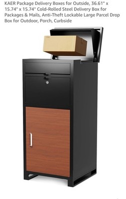 KAER Package Delivery Boxes for Outside, 36.61'' x 15.74'' x 15.74''