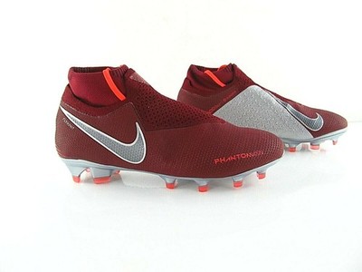 Nike Phantom VSN Elite DF FG Gray Red AO3262 606 US_5.5 UK_5 Eur_38