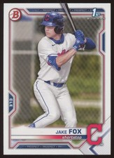 2021 Bowman Draft #BD-102 Jake Fox  Cleveland Indians