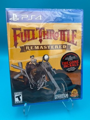 Full Throttle Remastered (Limited Run Games) LRG #483 (Playstation 4) Brand New