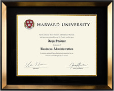 Modern Photo Document Frame: 8.5X11 with Double Mat Graduation Diploma Certifica