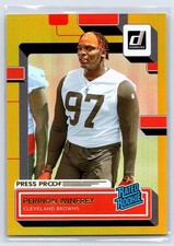 Perrion Winfrey 2022 Donruss #393  Gold Press Proof
