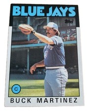 1986 Topps #518 Buck Martinez Toronto Blue Jays MLB Baseball Card (O8