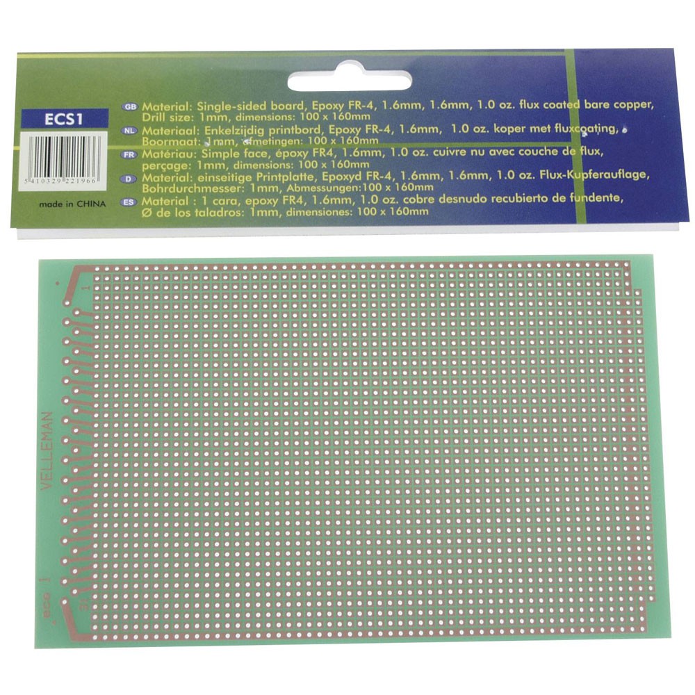 Velleman Eurocard PCB 160x100mm 1piece High-Quality Design